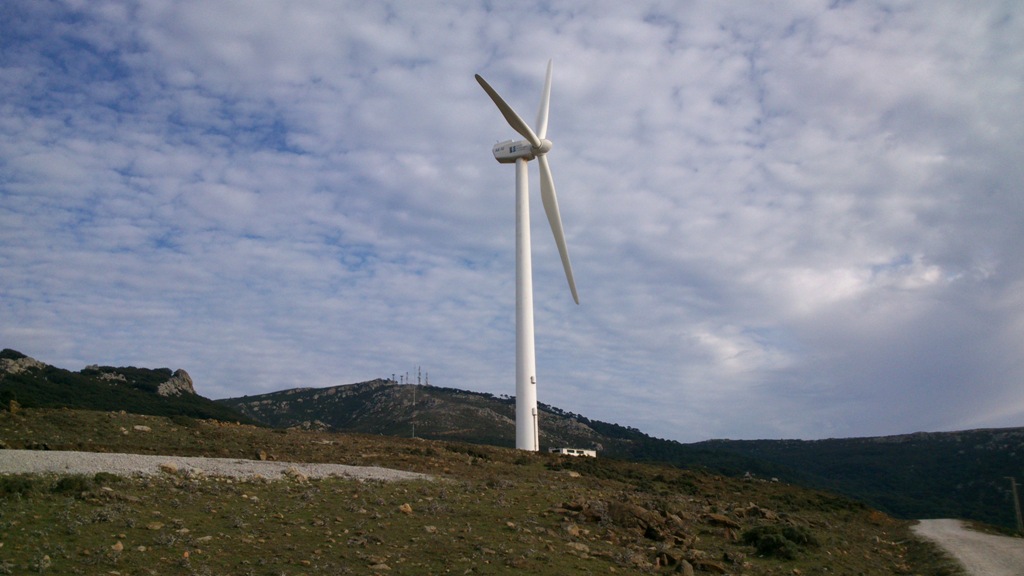 Molino de viento en Tarifa.