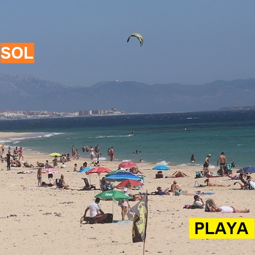 Chiringuitos en las playas de Tarifa